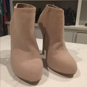 Beige booties